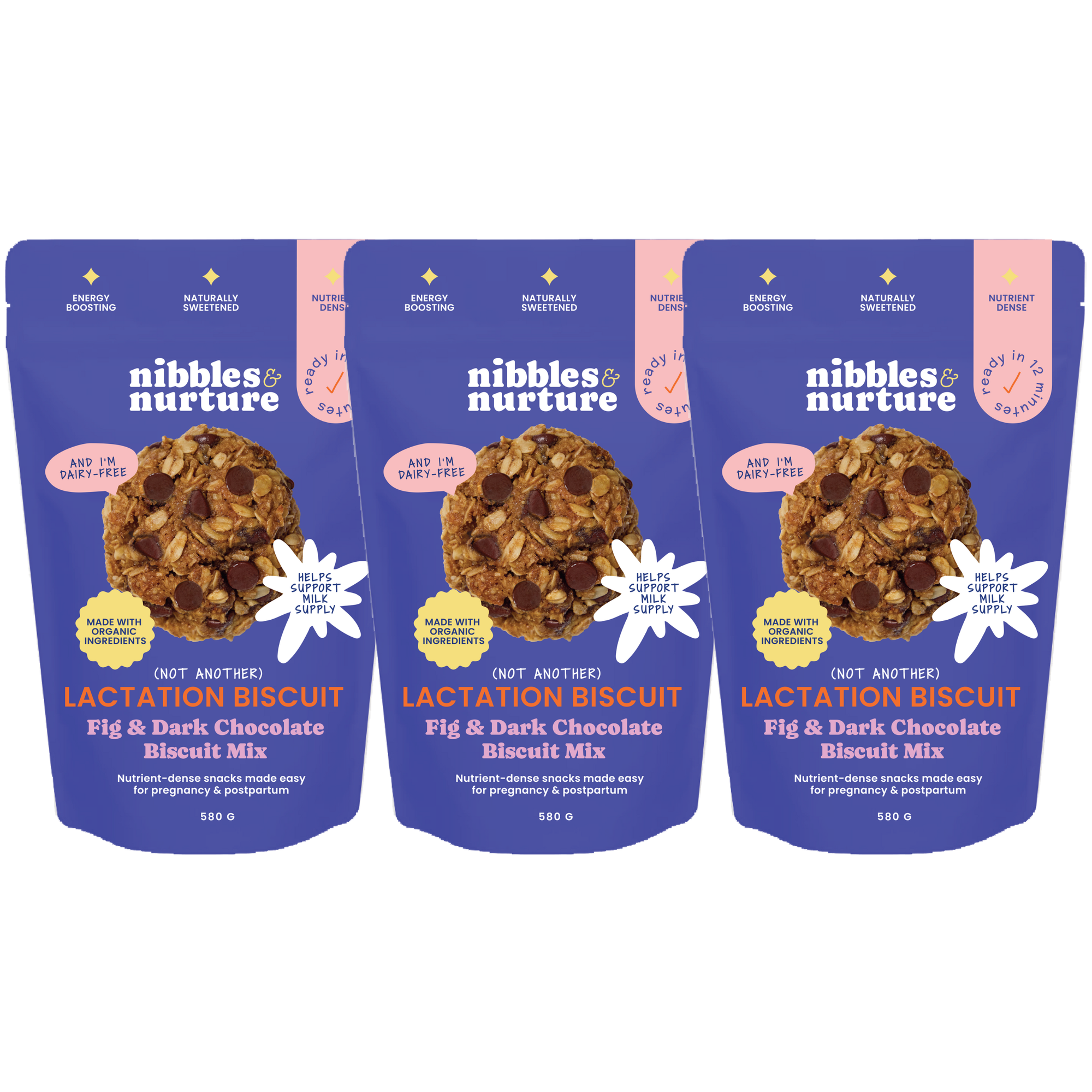 Fig & Dark Chocolate Lactation Biscuit Mix - Stock Up Bundle